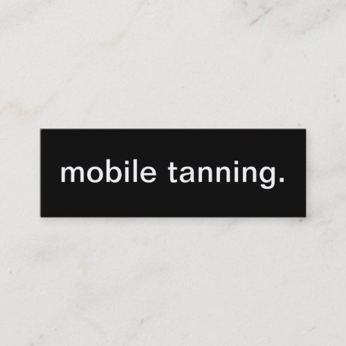 Mobile Tanning Business Card