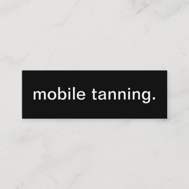 Mobile Tanning Business Card (Front)