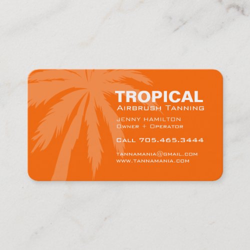 Mobile Tanning Salon Business Card