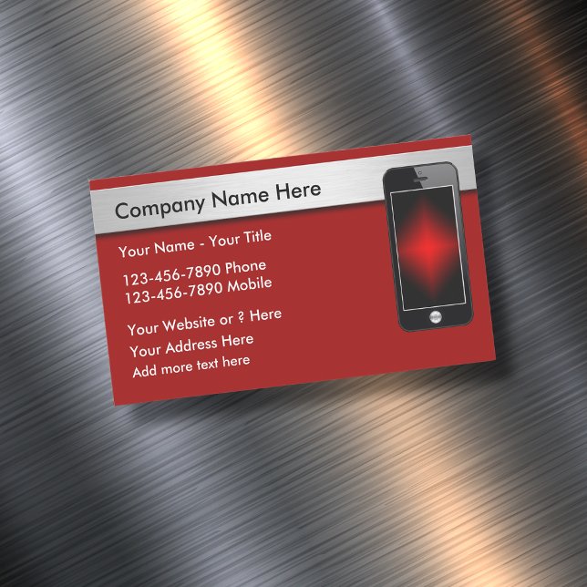 Mobile Technology Business Card Magnet (Creator Uploaded)