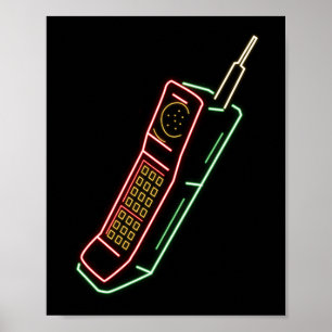Mobile Telephone Mobile Telephone Vintage Old Poster