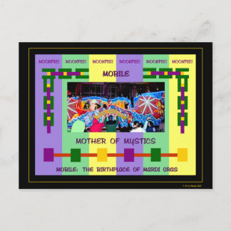Mobile: The Birthplace of Mardi Gras Postcard