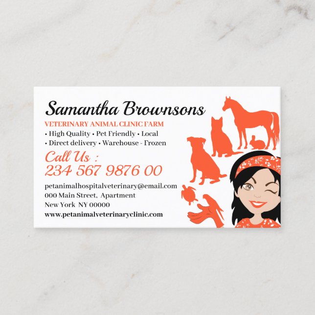Mobile Vet  Business Card (Front)
