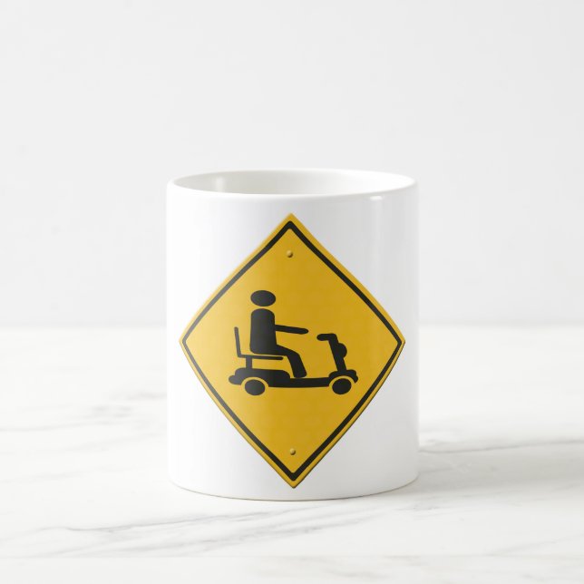 mobility scooter.  coffee mug (Center)