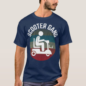 Mobility Scooter Gang Retro Vintage Moped Motorcyc T-Shirt