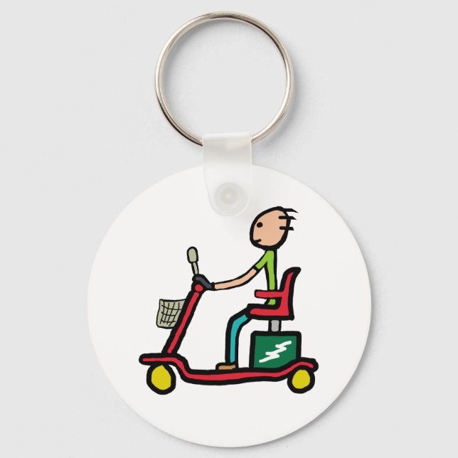 Mobility Scooter Keychain (Front)