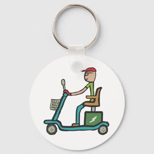 Mobility Scooter Keychain