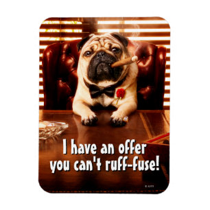 Mobster Dog Magnet