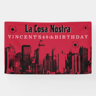 Mobster Themed, Gangster Party Banner