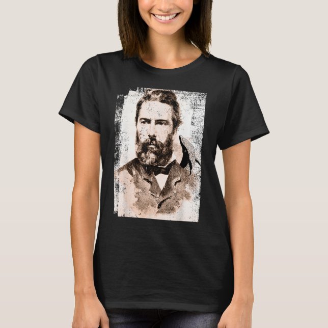 Moby Dick, Herman Melville whale T-Shirt (Front)