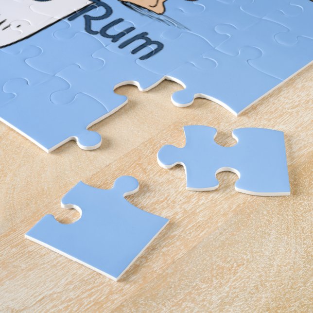 Moby-Dick ~ Keg O’Rum ~ Herman Melville Jigsaw Puzzle (Side)