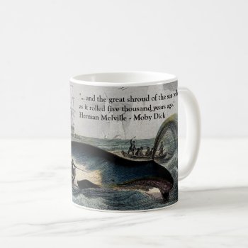 Moby Dick Quote And Whale Mug by LiteraryLasts at Zazzle