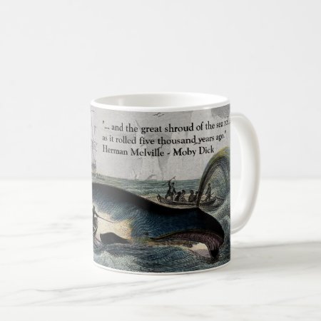 Moby Dick Quote And Whale Mug