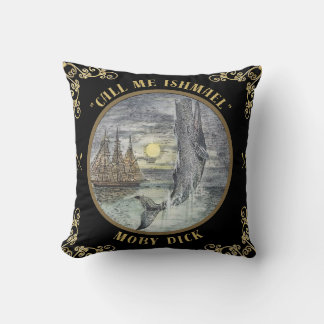 Moby Dick Quote Pillow