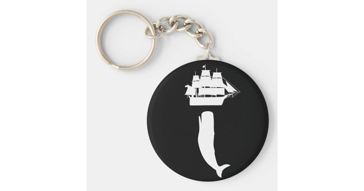 Moby Dick Rising Keychain | Zazzle.com