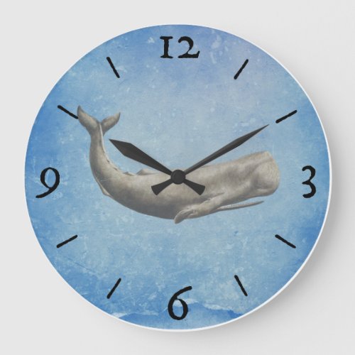 Moby_Dick Whale Wall Clock