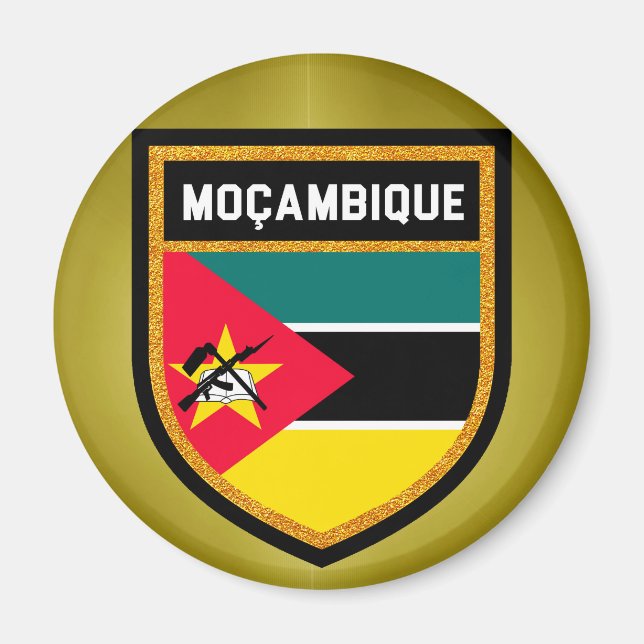 Moçambique Flag Magnet (Front)