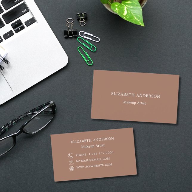Mocca brown business card (Creator Uploaded)