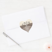 Mocha and Ivory Floral Wedding Favor Sticker (Envelope)