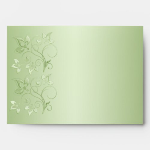 Mocha and Mint Envelope for 5x7 Sizes
