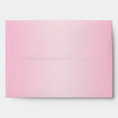 Mocha and Pink Return Address Envelope for 5"x7" (Back (Top Flap))