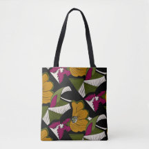 Mocha Bloom – Botanical Tote Bag by Kraalikaa
