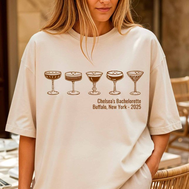 Mocha Bridesmaid Espresso Martini Bachelorette  T-Shirt (Creator Uploaded)