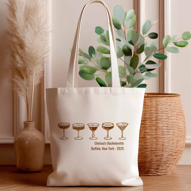 Mocha Bridesmaid Espresso Martini Bachelorette  Tote Bag (Creator Uploaded)