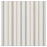 Mocha Brown and White Classic Ticking Stripes Fabric