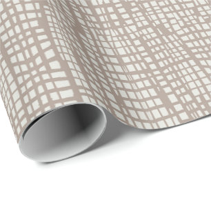 Mocha brown animal print Crocodile alligator skin Wrapping Paper