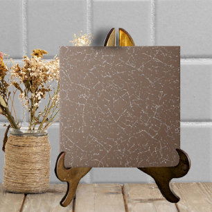 Mocha Brown Crackled Glaze Simple Modern Neutral Ceramic Tile