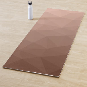 Mocha Brown geometric mesh modern pattern Yoga Mat