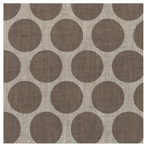 Mocha Brown Mod Dots Fabric