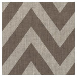 Mocha Brown Modern Chevron Large Scale Fabric