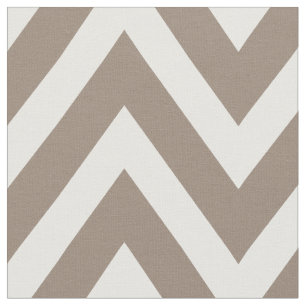 Mocha Brown Modern Chevron Large Scale Fabric