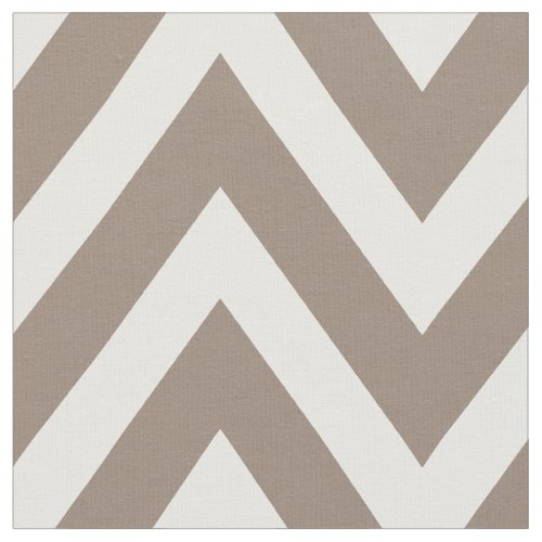 Mocha Brown Modern Chevron Large Scale Fabric