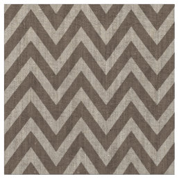 Mocha Brown Modern Chevron Stripes Fabric