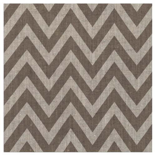 Mocha Brown Modern Chevron Stripes Fabric