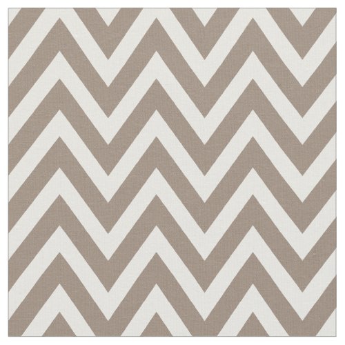 Mocha Brown Modern Chevron Stripes Fabric