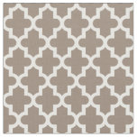 Mocha Brown Moroccan Print Fabric