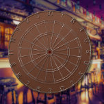 Mocha Brown Solid Color | Classic | Elegant Dart Board<br><div class="desc">Mocha Brown Solid Color | Brown Shades | Classic | Elegant | Trendy | Stylish | Professional Design</div>