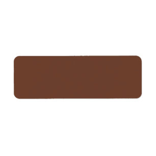 Mocha Brown Solid Color   Classic   Elegant Label