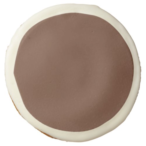 Mocha Brown Solid Color  Classic  Elegant Sugar Cookie