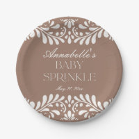 Mocha Brown Talavera Tile Fiesta Baby Spinkle