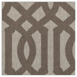 Mocha Brown Trellis Large Scale Fabric