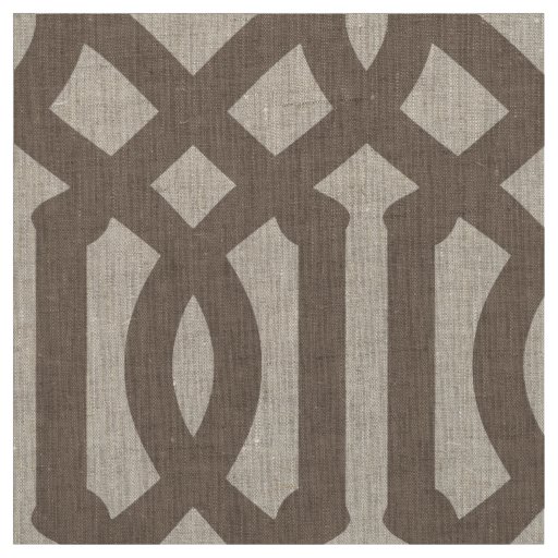 Mocha Brown Trellis Large Scale Fabric