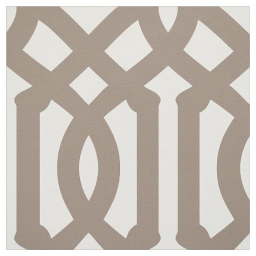 Mocha Brown Trellis Large Scale Fabric
