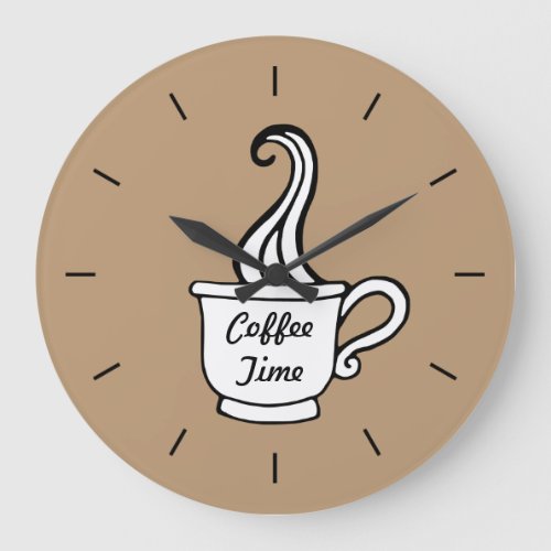 Mocha Coffee Wall Clock