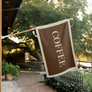 Mocha Cream Coffee Company House Flag