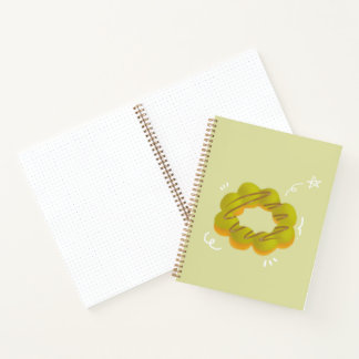 Mocha doughnut Spiral Notebook